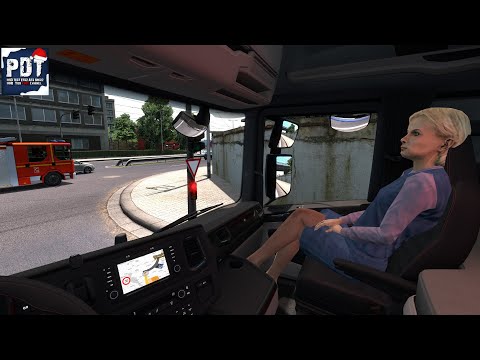 ✅[ETS2. V1.36]...PDT...Animated female passenger in truck (with you) V2.0