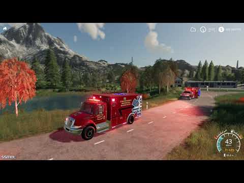 Farming Simulator 2019 mods Dodge Ram 3500 Ambulance &amp; IH Durastar Ambulance