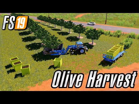 Harvest Olives Mining &amp; Construction Economy Map Farming Simulator 2019 Mods