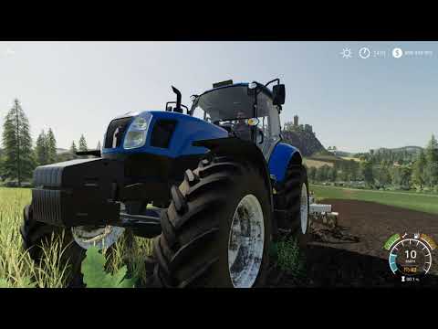 Farming Simulator 2019 mods New Holland T6110 / 130 &amp; Ermo Mistral 300