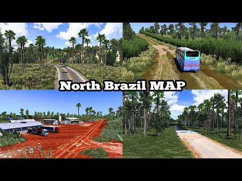 NEW NORTH BRAZIL MAP 6.0 - ETS2 1.42 [ Convoy Ready ]