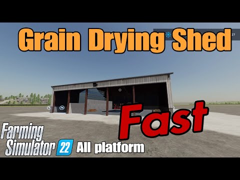 Grain Drying Shed FS22 mod for all platforms