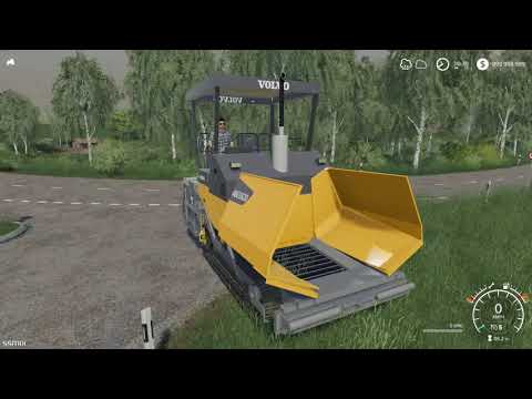 Farming Simulator 2019 mods Volvo Abg5820 Asphalt Paver