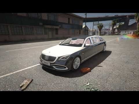 GTA 5 Test Drive - 2019 Mercedes-Benz S650 Pullman Maybach REAL Engine Sound