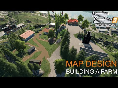 FS19 Timelapse Felsbrunn #8 Map Design (Building A Farm On Felsbrunn)