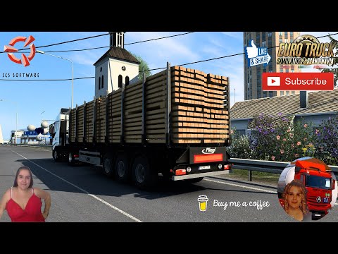 Euro Truck Simulator 2 (1.45) Ownable Log Trailer Fliegl v1.0.11 by Jazzycat + DLC&#039;s &amp; Mods