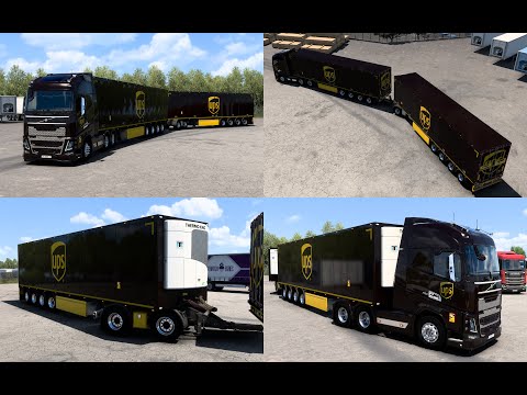 RODONITCHO ETS2 1.46.2.6S 031/12/0906/2022 SKIN SCS TRAILERS UPS BY RODONITCHO MODS 1.0 1.40 1.46