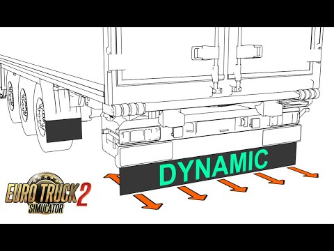Dynamic Mud Flap for Owned Trailer v0.45 [ETS2 Mod]