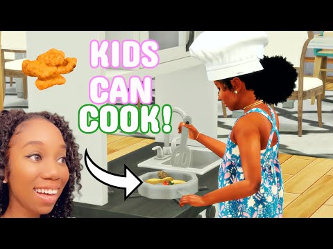 KIDS CAN COOK SIMS 4! |Realistic Gameplay