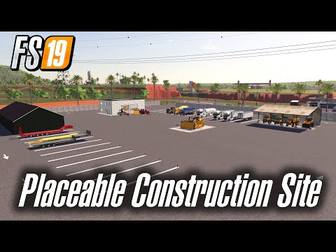 Huge Construction Site Placeable Farming Simulator 2019 Mining Mods