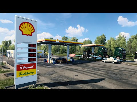 Real Gas Station v1.01 | Euro Truck Simulator 2 Mod [ETS2 1.40]