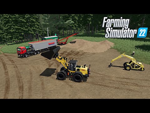 FS22 🚧 Big WoodChips Bucket And TP Sign 🚧 Farming Simulator 22 Mods