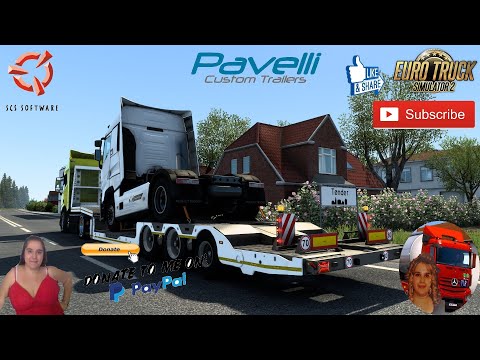 Euro Truck Simulator 2 (1.44) Pavelli Strong STV v1.0 [1.44] by Adver First Look + DLC&#039;s &amp; Mods