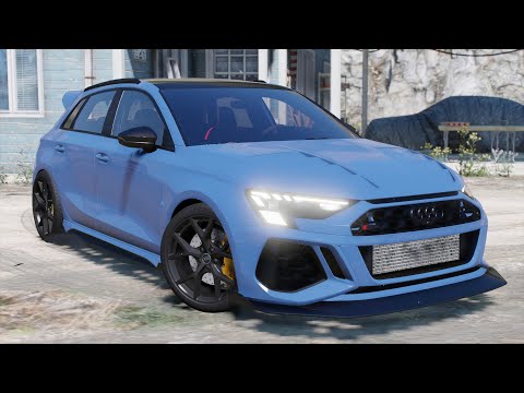Audi rs3 Sportback 2022 - GTA 5 Real Life Car Mod + Download Link!