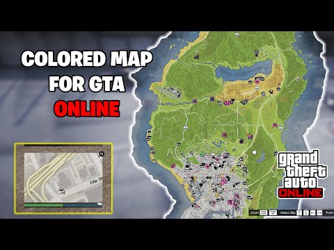 Colored Map and MiniMap for GTA ONLINE 1.69 #gta5online
