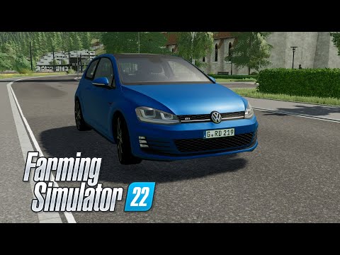 Volkswagen Golf Gti 2014 Farming Simulator 22 Car Mod &quot;Cinematic Video &quot;