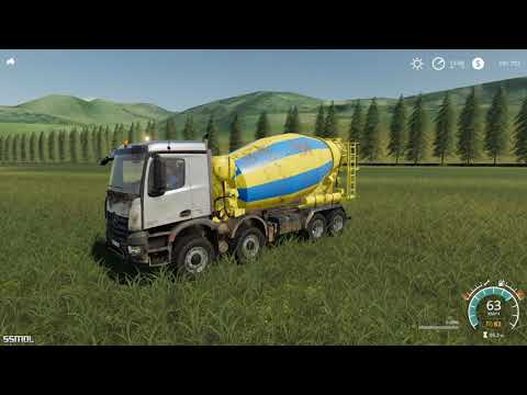 Farming Simulator 2019 mods Mercedes-Benz Arocs Concrete Mixer