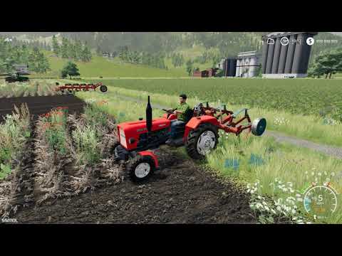 Farming Simulator 2019 mods Ursus C330 red &amp; Lizard D882 &amp; Kverneland CLG