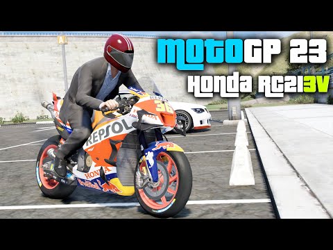 MotoGP 23 Honda RC213V - GTA 5 Real Life Motorcycle Mod + Download Link!