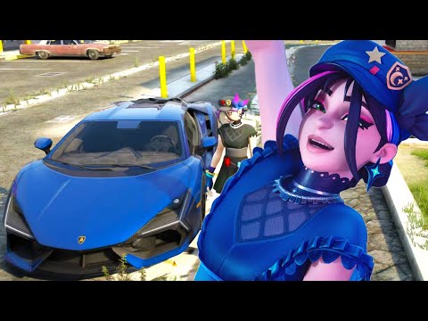 🎮 GTA 5 Gameplay with Fortnite&#039;s Huntress Helsie Epic Outfit! 🎮
