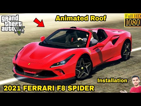 GTA 5 : HOW TO INSTALL 2021 FERRARI F8 SPIDER CAR MOD🔥🔥🔥