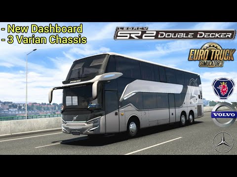 🔴 Update Mod SR2 Double Decker By EP4 Unimods edit Valent Alif | Test 1.41 | Euro Truck Simulator 2