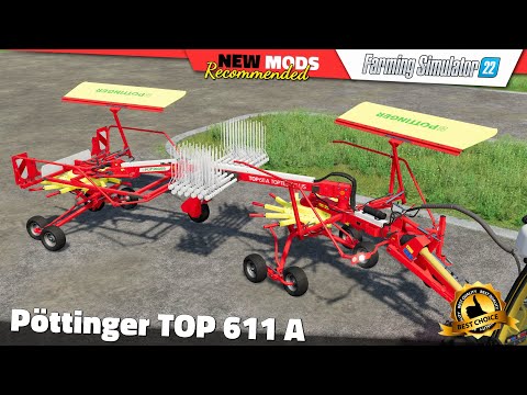 FS22 | Pöttinger TOP 611 A - Farming Simulator 22 New Mods Review 2K60