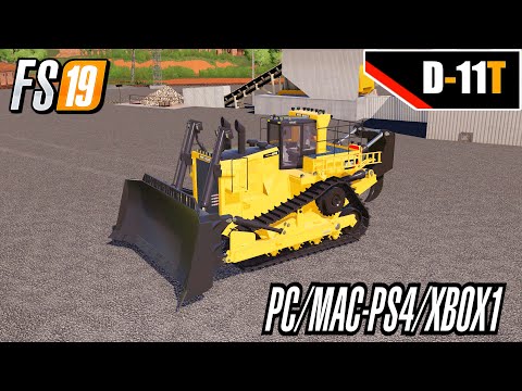 PS4 FS19 New D-11 Bulldozer Mining Map Seasons Farming Simulator 2019 Public Works