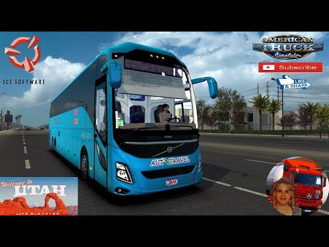 American Truck Simulator (1.36) Bus Simulator Volvo 9800 by DBMX Travel in Utah + DLC&#039;s &amp; Mods