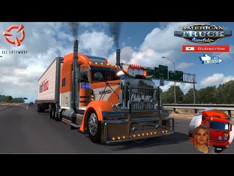 American Truck Simulator (1.36) Peterlbilt 389 Edition Custom Danger v1.0 1.36.x + DLC&#039;s &amp; Mods