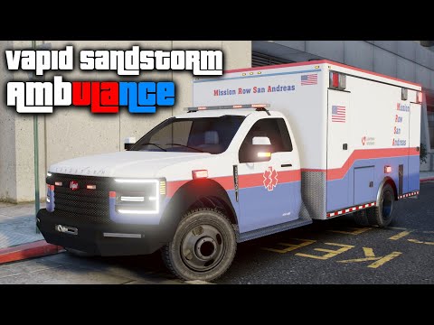 Vapid Sandstorm Ambulance - GTA 5 Lore Friendly Car Mod + Download Link!