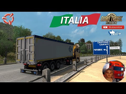 Euro Truck Simulator 2 (1.36) Mediterranean Map v0.1 1.36 First Look Road to Crotone + DLC&#039;s &amp; Mods