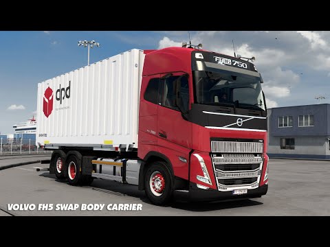 Euro Truck Simulator 2 - Swap Body Addon For Volvo FH5 By Sanax | ETS2 Mods 1.46