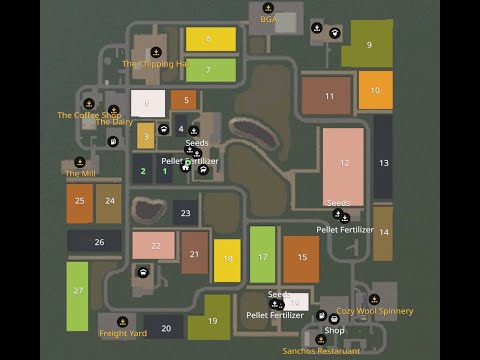 Knight Farms map | Farming Simulator 19 | Map flyover
