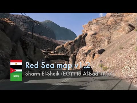 Red Sea Map by TerraMaps | Sharm-El-Sheik (EGY) to Al-Bad&#039; (KSA) | Euro Truck Simulator 2