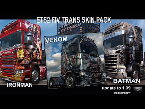 ETS2 FIV TRANS SKIN PACK Update 1.39*