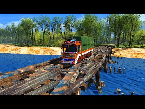 Leyland Lorry Driving in Forest | Lorry on Bridge | ETS2