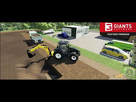 FS19 - Mining &amp; Construction Economy - Backhoe for Tractors and New Mining map