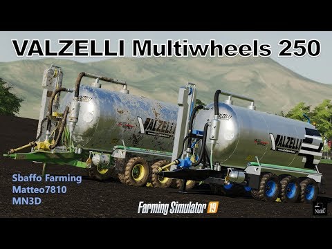 FS 19 🚜 Valzelli Multiwheels 250 by Sbaffo Farming, Matteo7810, MN3D - presentazione mod