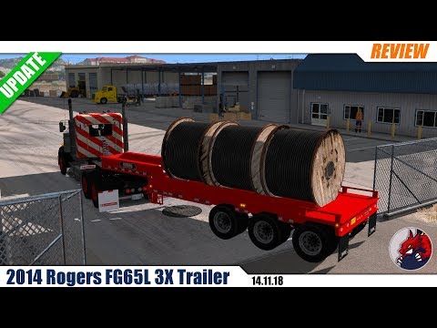 ATS (1.32) | &quot;2014 Rogers FG65L 3X Trailer&quot; (1.32) - review